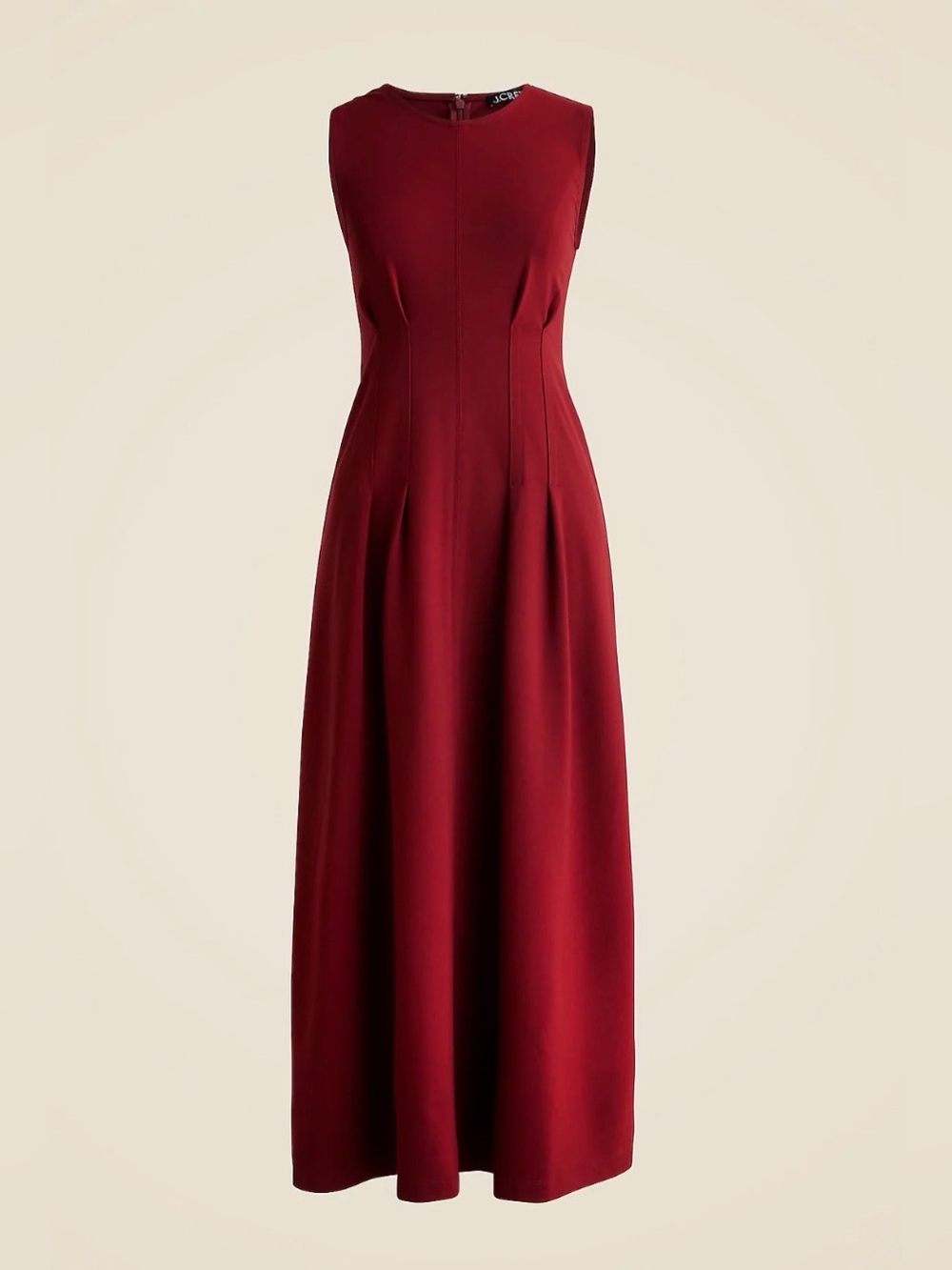 J. Crew Sleeveless Burgundy Maxi Dress